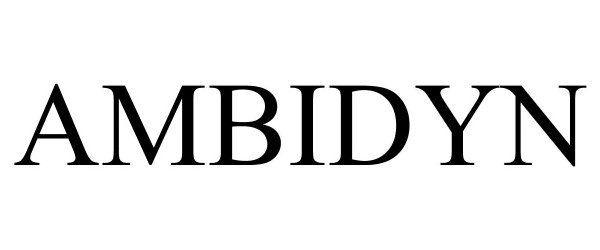 Trademark Logo AMBIDYN