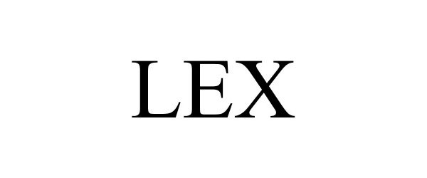 Trademark Logo LEX