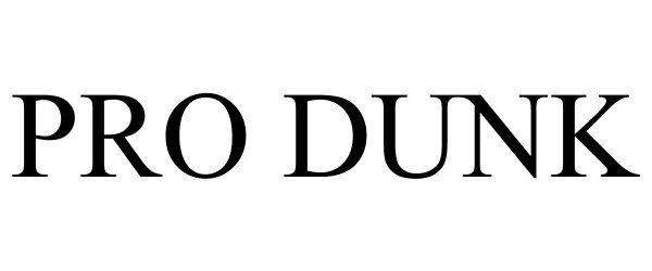 Trademark Logo PRO DUNK