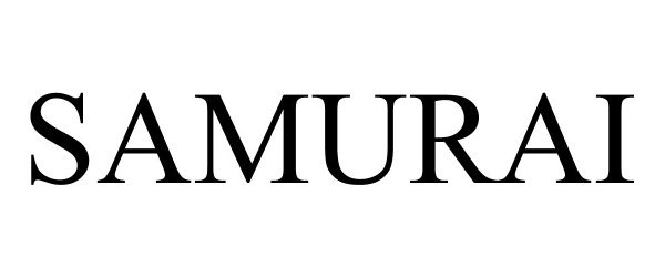 Trademark Logo SAMURAI