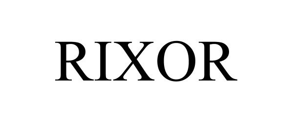 Trademark Logo RIXOR