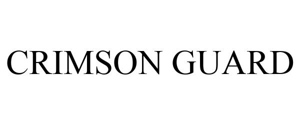 Trademark Logo CRIMSON GUARD