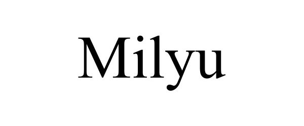 Trademark Logo MILYU