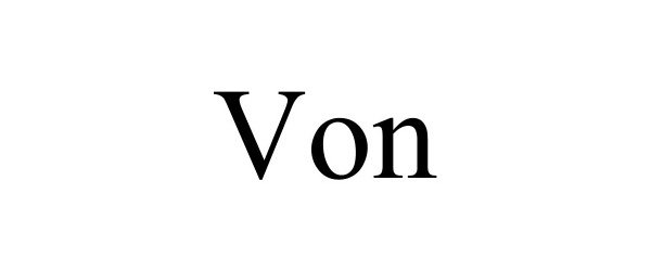 Trademark Logo VON