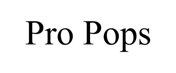  PRO POPS