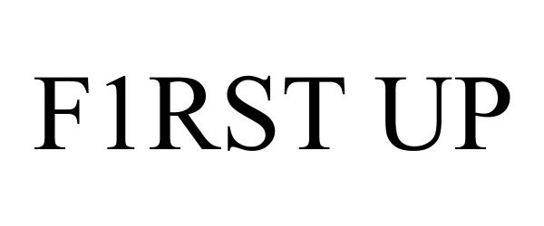 Trademark Logo F1RST UP