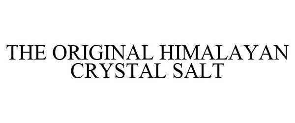  THE ORIGINAL HIMALAYAN CRYSTAL SALT