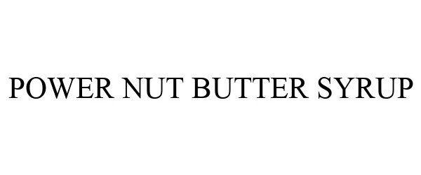  POWER NUT BUTTER SYRUP