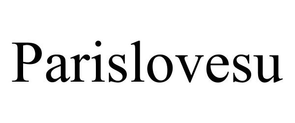 Trademark Logo PARISLOVESU