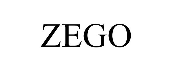 Trademark Logo ZEGO