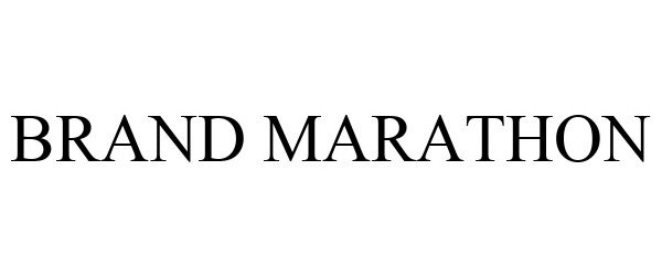 Trademark Logo BRAND MARATHON