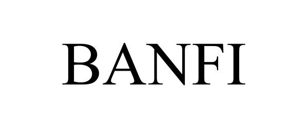 Trademark Logo BANFI