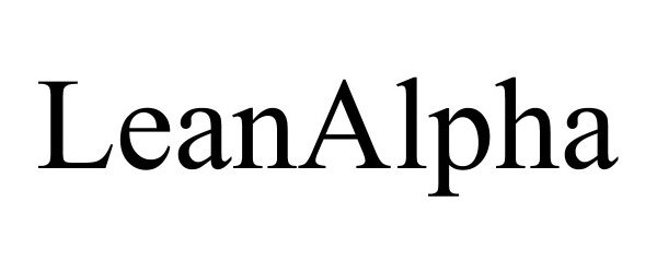 Trademark Logo LEANALPHA