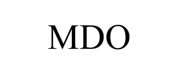 Trademark Logo MDO