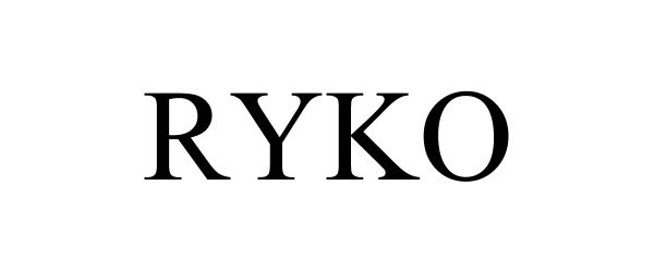 Trademark Logo RYKO
