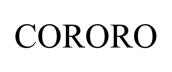 Trademark Logo CORORO