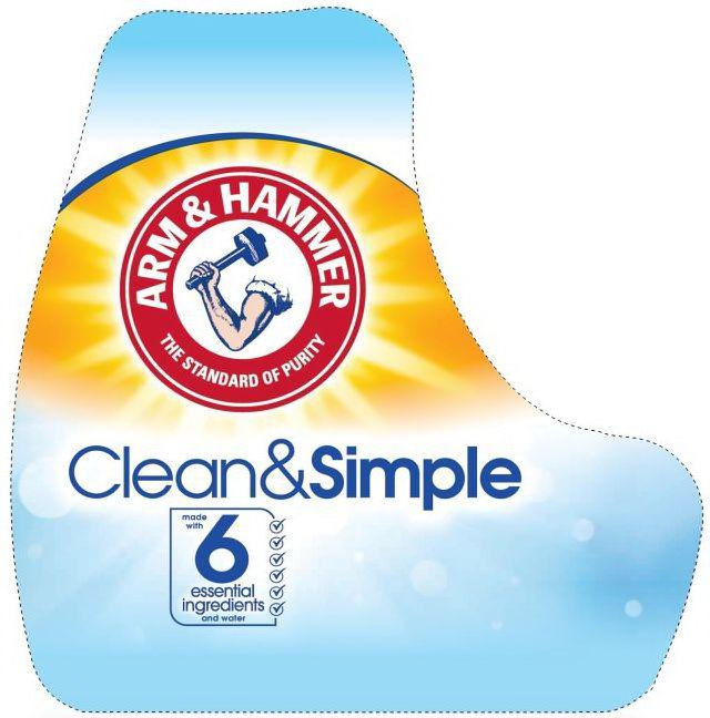  ARM &amp; HAMMER THE STANDARD OF PURITY CLEAN&amp;SIMPLE MADE WITH 6 ESSENTIAL INGREDIENTS AND WATER