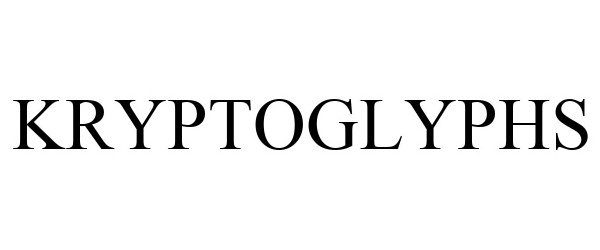 Trademark Logo KRYPTOGLYPHS