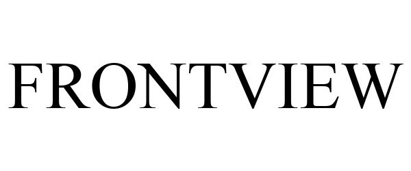 Trademark Logo FRONTVIEW