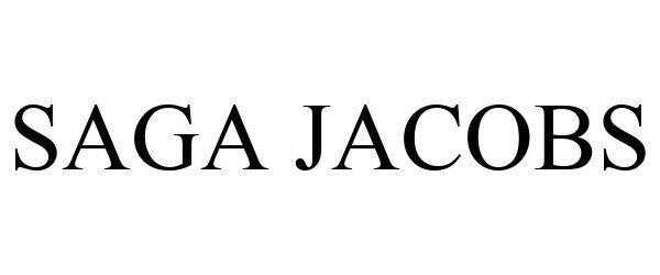 Trademark Logo SAGA JACOBS