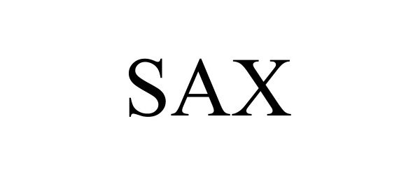 Trademark Logo SAX