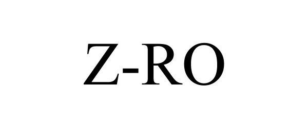Trademark Logo Z-RO