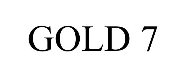 Trademark Logo GOLD 7