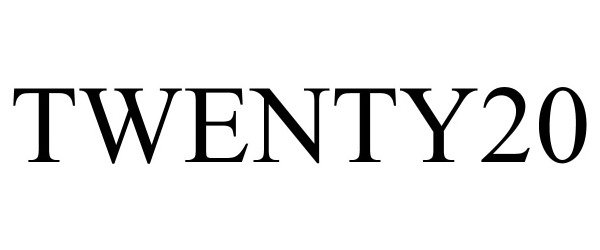 Trademark Logo TWENTY20