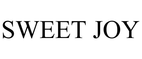 Trademark Logo SWEET JOY