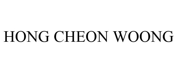  HONG CHEON WOONG