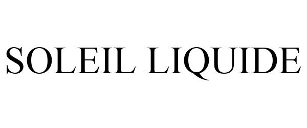 Trademark Logo SOLEIL LIQUIDE