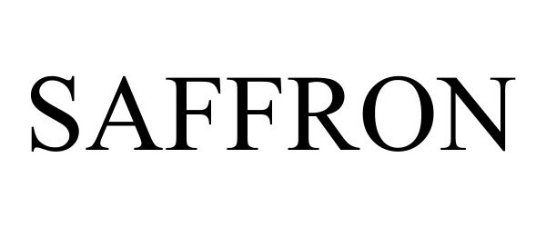 Trademark Logo SAFFRON