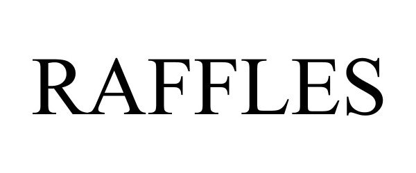 Trademark Logo RAFFLES