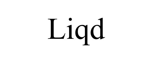 Trademark Logo LIQD