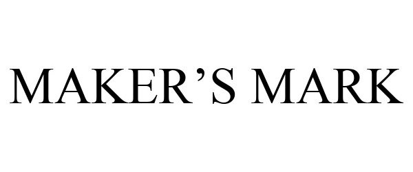MAKER'S MARK - Maker's Mark Distillery, Inc. Trademark Registration