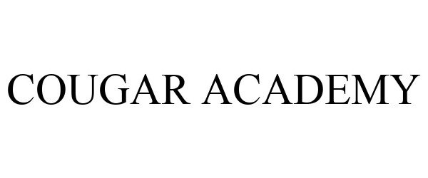 Trademark Logo COUGAR ACADEMY