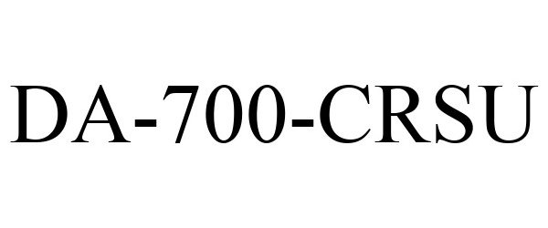 Trademark Logo DA-700-CRSU