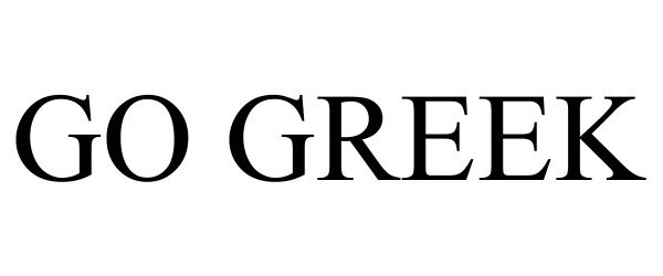 Trademark Logo GO GREEK