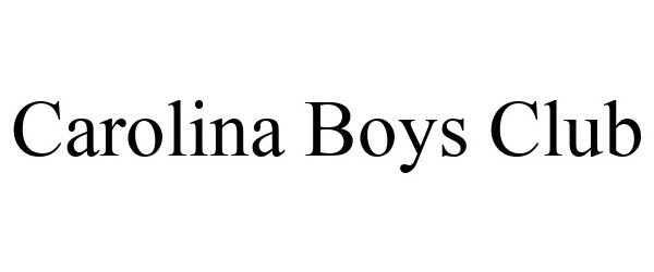 Trademark Logo CAROLINA BOYS CLUB