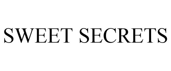 Trademark Logo SWEET SECRETS