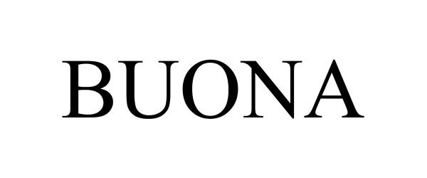 Trademark Logo BUONA