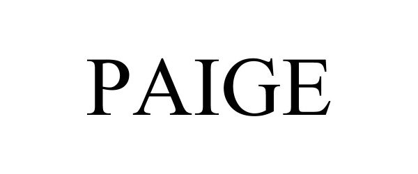 Trademark Logo PAIGE