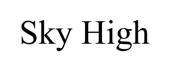 Trademark Logo SKY HIGH