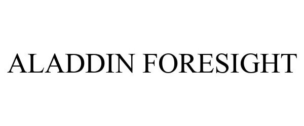 Trademark Logo ALADDIN FORESIGHT