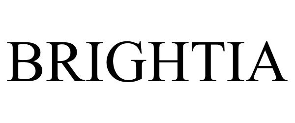Trademark Logo BRIGHTIA