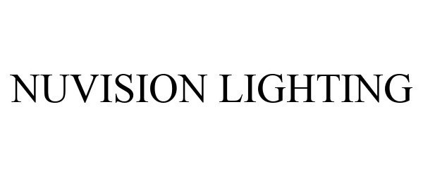 Trademark Logo NUVISION LIGHTING