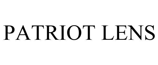 Trademark Logo PATRIOT LENS