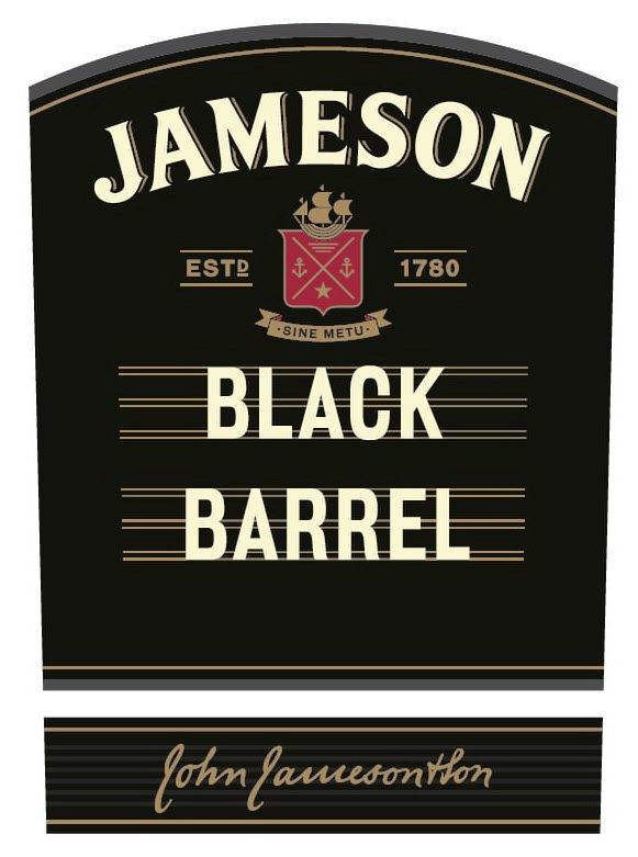  JAMESON EST 1780 SINE METU BLACK BARREL JOHN JAMESON AND SON
