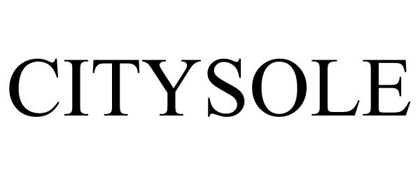 Trademark Logo CITYSOLE