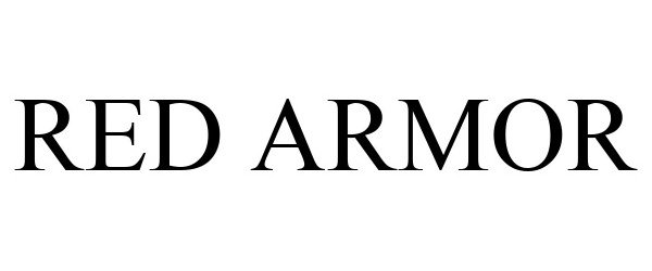 Trademark Logo RED ARMOR